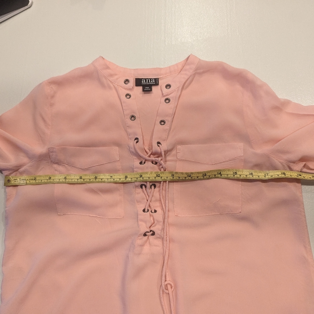 Ana Petite Medium Peach blouse - Picture 4 of 13
